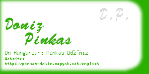 doniz pinkas business card